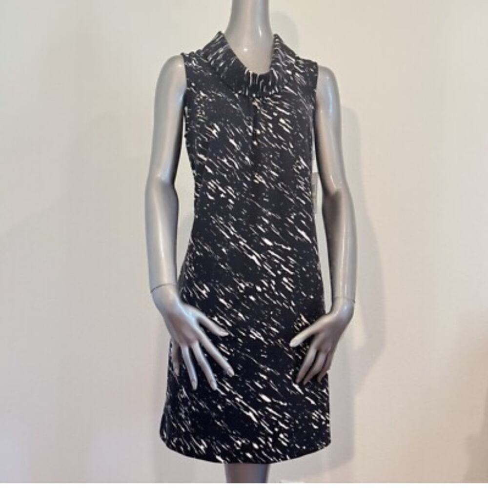 Calvin Klein Black and White Midi Dress